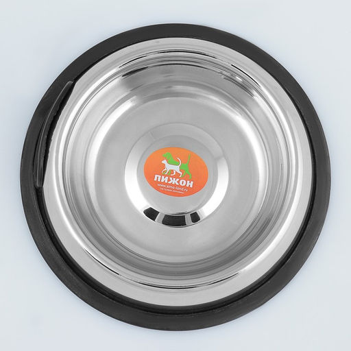 Миска с нескользящим основанием округлая с ручкой, 470 мл - Пижон фото 3