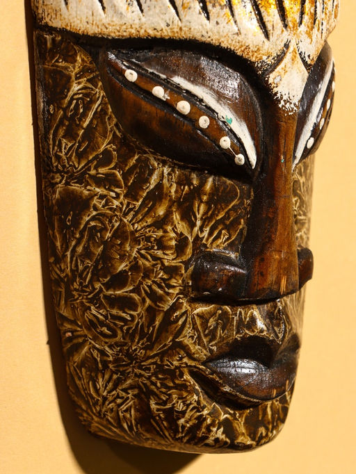 Маска «Абориген и скорпион», 30×10×4 см, дерево, МИКС