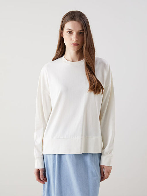 Bisiklet Yaka Kad?n Sweatshirt