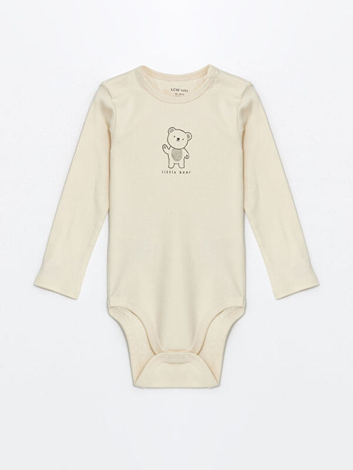 Bask?l? Uzun Kollu Erkek Bebek ??t??tl? Body 2li - Waikiki фото 2