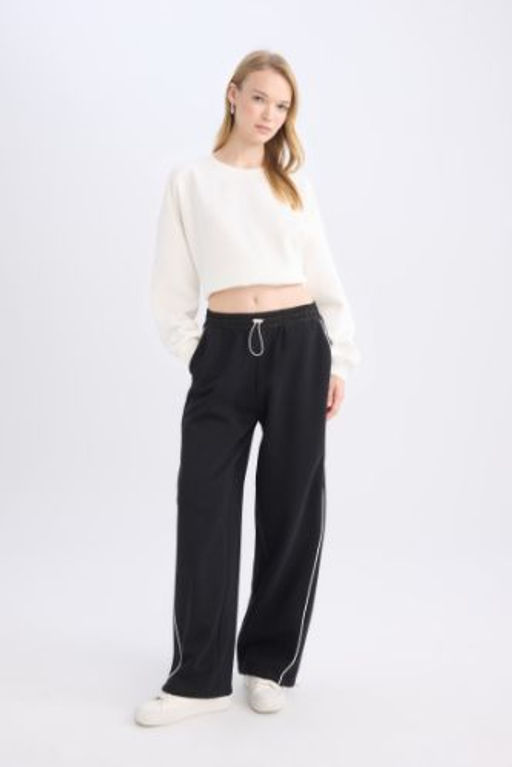 Coool Beli Lastikli Wide Leg Genis Bol Paca Esofman Alt? Beli Ayarlanabilir Lastikli Yan Seritli