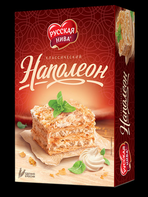 Торт слоеный "Наполеон" 0,34 КАРТОННАЯ ПАЧКА