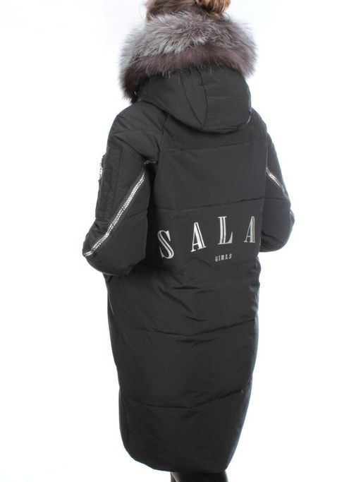 CU-19056 BLACK Пальто женское зимнее CUTEELF (200 гр. холлофайбера) - Fashion фото 6