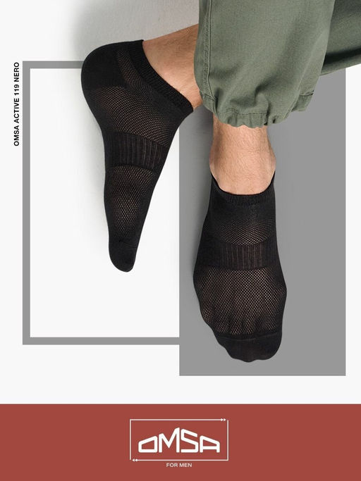 (Omsa) Active 119 нос.муж. (ЧЗ) grigio chiaro  фото 3