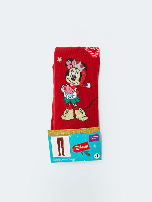 Minnie Mouse Desenli Y?lba?? Temal? K?z ?ocuk K?lotlu ?orap - Waikiki фото 2