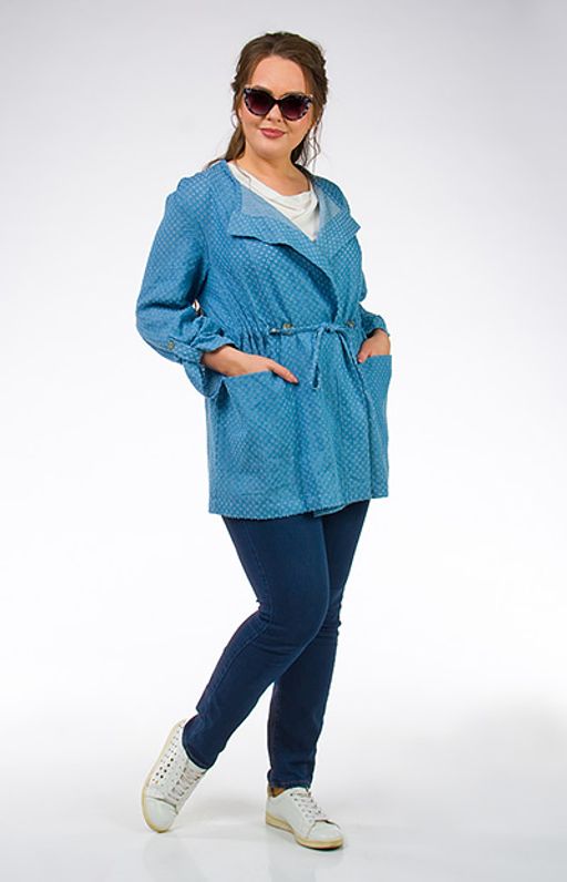 Шикарный жакет джинса -шитье, - Ckc collections фото 2