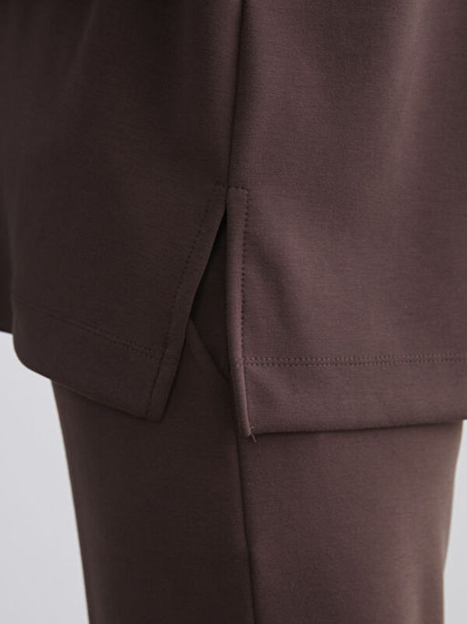 Oversize Modal Kar???ml? Kad?n Sweatshirt