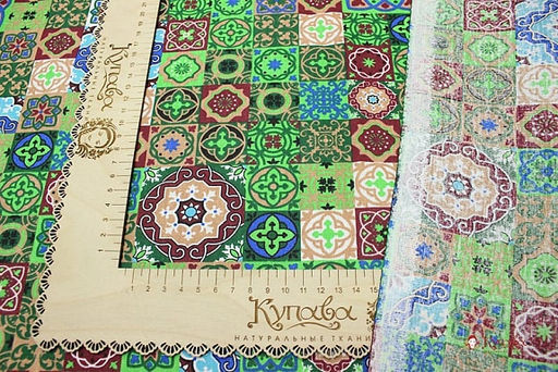 Бязь Маракеш цв.зеленый, ш.1.5м, хлопок-100%, 120гр/м.кв - Купава фото 4