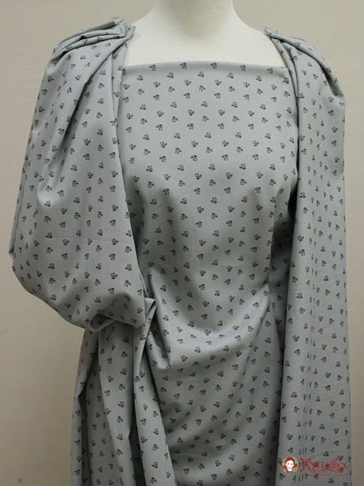 Плательный хлопок Миленацв.серый, ш.1.46м, хлопок-100%, 115гр/м.кв - Купава фото 5