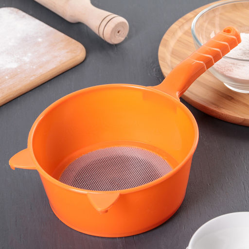 Сито с ручкой Ушки, d=15,5 см, цвет МИКС