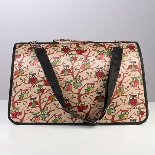 Сумка-переноска каркасная Совы, размер L, 53 х 21 х 29 см - Пижон фото 4