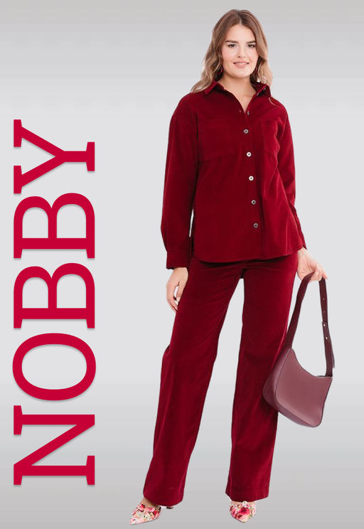 Nobby, Джинсы, 401-683/3 (бордовый микровельвет)