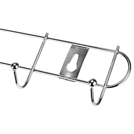 Вешалка-планка хромированная Овал 55см, 10 крючков 5см, s2,5мм (Китай) - Домашняя мода фото 2