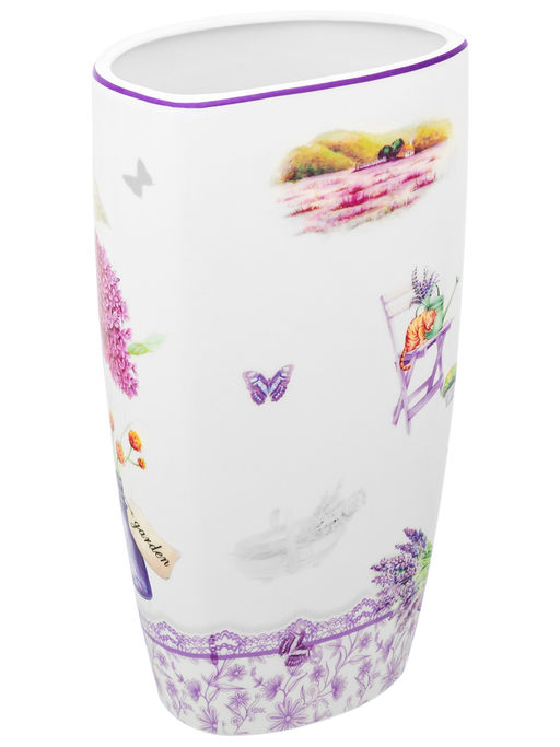 Ваза 1,5 л 12,5*9,5*22 см "Лаванда" NEW BONE CHINA