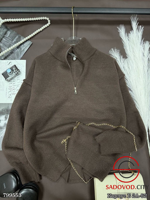 Кофта поло на молнии женская - Bruno фото 3