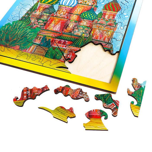 Пазл фигурный Собор Василия Блаженого - Puzzle фото 3