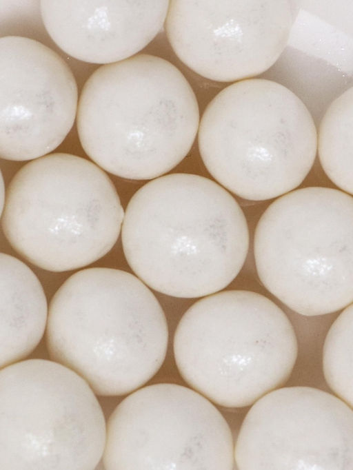 Цена за 5 шт. Кондитерская посыпка с мягким центром Жемчуг белоснежная, 12-13 мм, 20 г