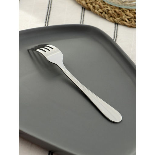 Цена за 6 шт. Вилка столовая Доляна София, длина 18.8 см, толщина 2 мм, нержавеющая сталь  фото 3