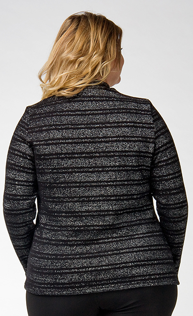 4911 блуза-джемпер из плотного акрилового трикотажа с люрексом, приятного на ощупь - Ckc collections фото 2