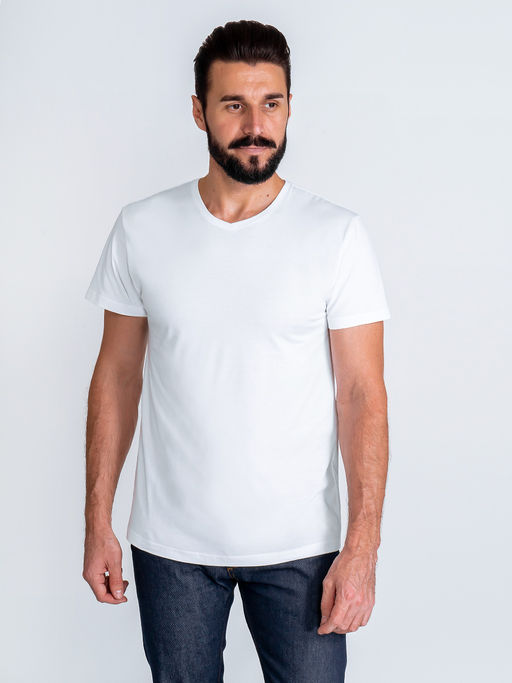 Футболка мужская короткий рукав GREG G146-KO-SAS5000 (белый)  фото 4