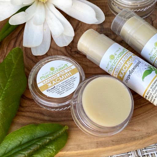 Жасмин, согревающий бальзам для губ 5,5 г (туба) - Мариславна фото 2