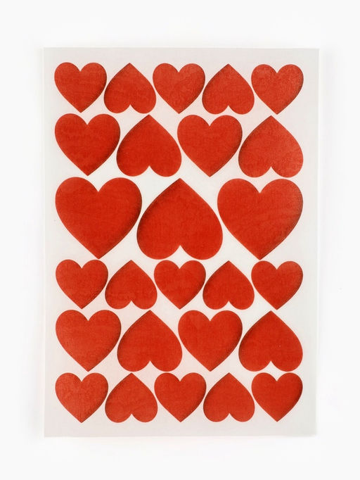 Вафельные картинки для украшения десертов и тортов Сердечки, А5