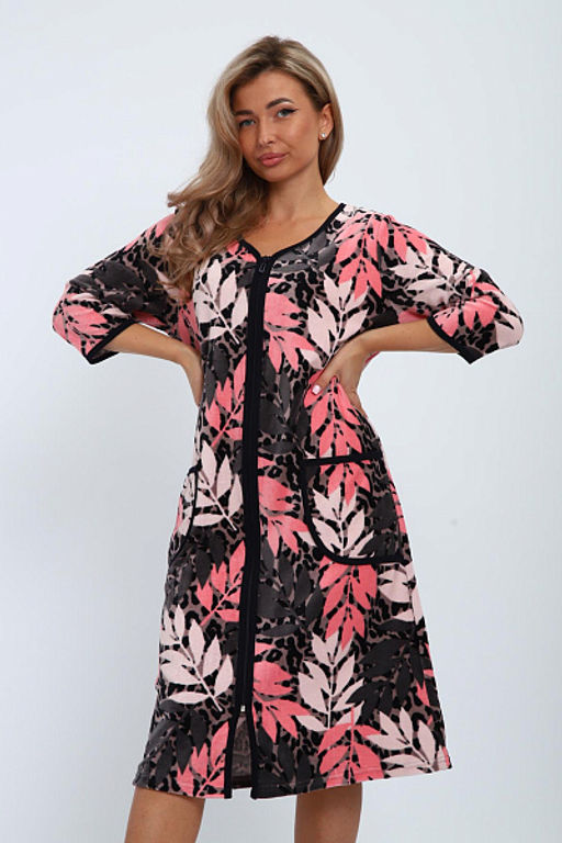 Халат велюровый на молнии (941-6) - Плиона фото 86