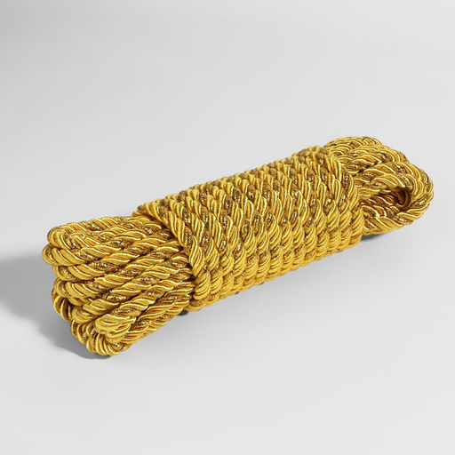 Шнур витой, d=8 мм, 10±1 м, цвет золотой