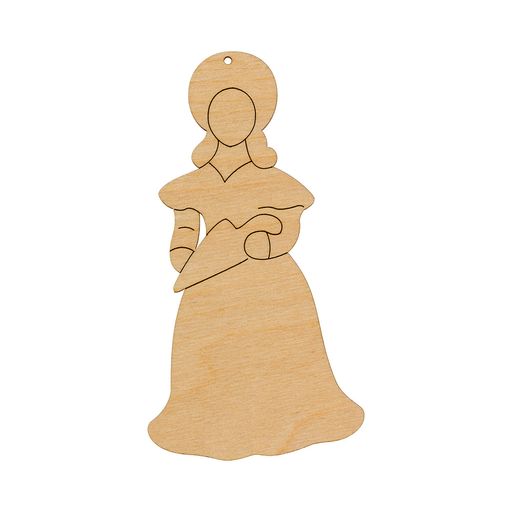 Заготовка для декорирования Mr. Carving ВД-662 Подвеска фанера 15 х 10 х 0.3 см Дама с зонтом (14х7,5 см)