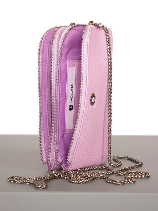 LACCOMA клатч LA-4082-фиолетовый натуральная кожа фото 8