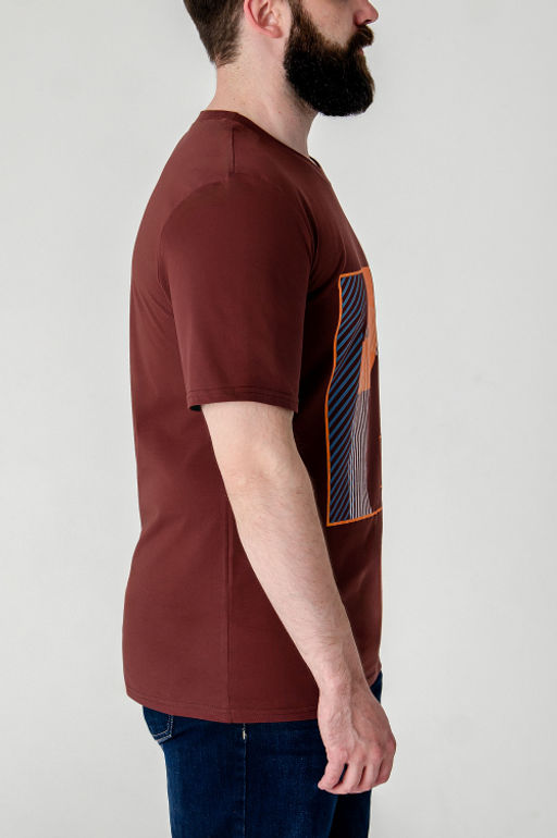Арт. 614-152 Футболка мужская 48-56 (5 шт) Цвет:кирпичный - Идеал фото 5