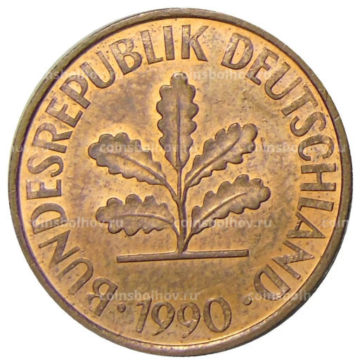 2 пфеннига 1990 года D Германия