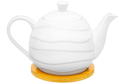 Чайник 900 л 21,5*13,5*14,5 см Айсберг волны на деревянной подставке - Elan gallery фото 5