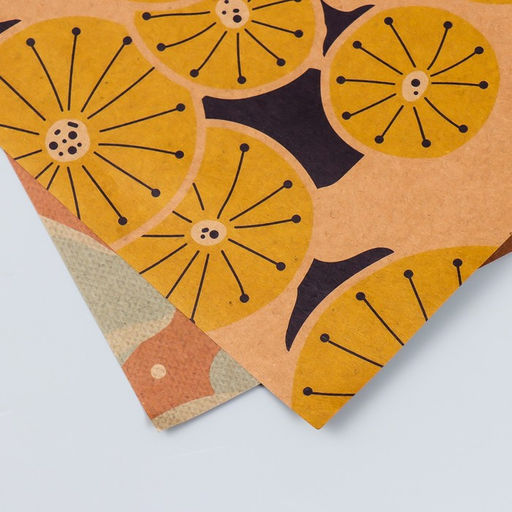 Цена за 5 шт. Бумага для скрапбукинга двусторонняя крафт Цветы, плотность 180 г, 30.5?32 см