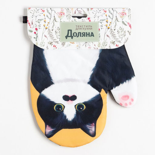 Варежка Доляна Котики Бориска 24*18 см, 100% п/э  фото 4