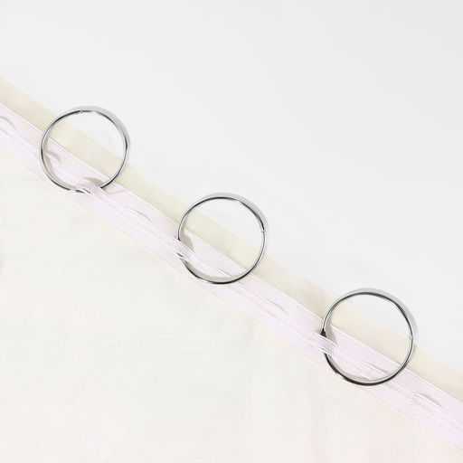 Цена за 100 шт. Кольцо для карниза, разъёмное, d=50/56 мм, цвет серебряный