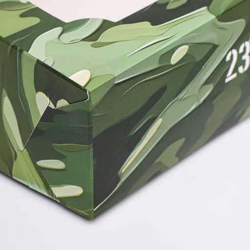 Цена за 2 шт. Коробка складная с окном под зефир С 23 февраля, 25?15?7 см