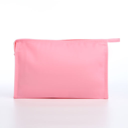 Косметичка на молнии треугольная с рисунком Meow, розовая - Simaland фото 2