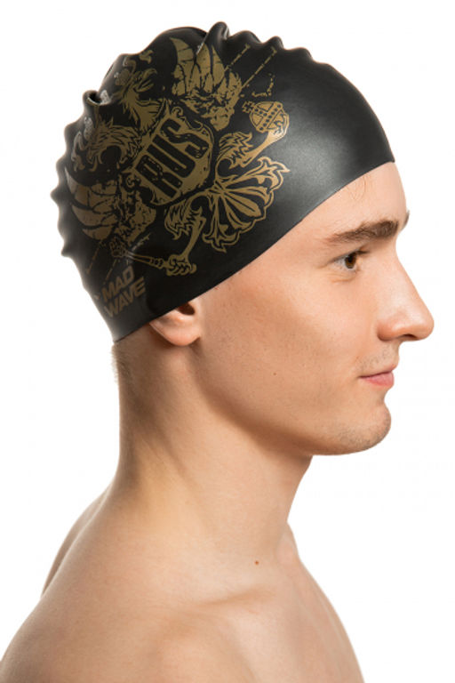 Силиконовая шапочка Gold eagle, Skulls - Mad wave фото 5