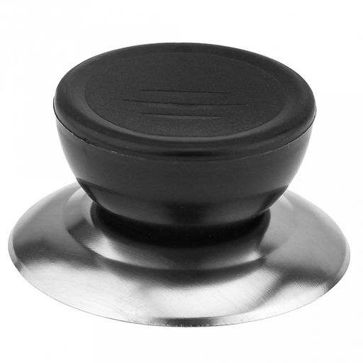 Ручка для крышки сковородок и кастрюль "Кнопка" д5,5см, h2,5см, пластик/металл, на картоне (Россия)