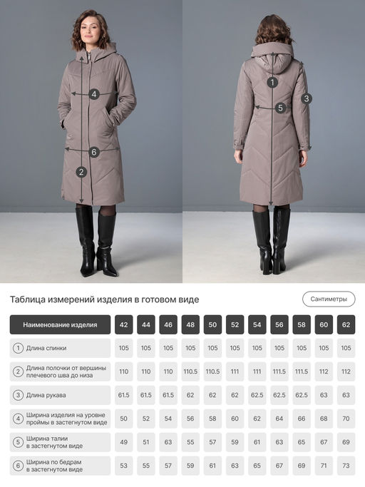 25308 Пальто дем. коричневый - Dizzyway фото 4