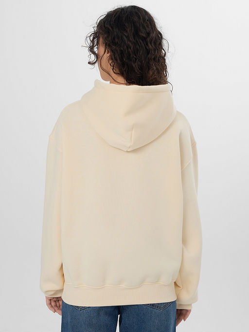 Худи женское бежевое из футера с начесом - Mark formelle фото 2