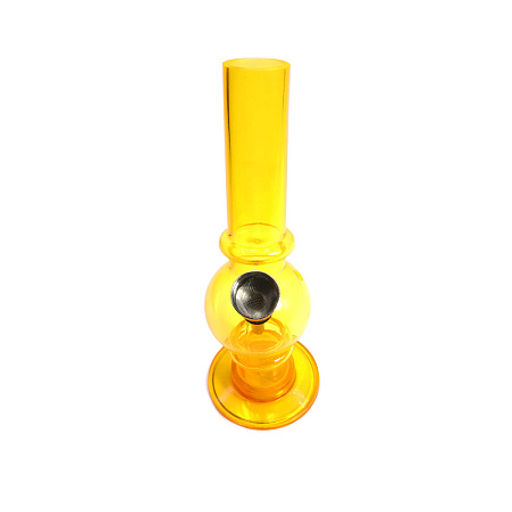 Бонг Acralik ZPB04 6 дюймов 15см Акрил цвет Желто-Оранжевый - Сандаловый дом фото 3