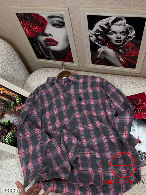 Рубашка женская в клетку