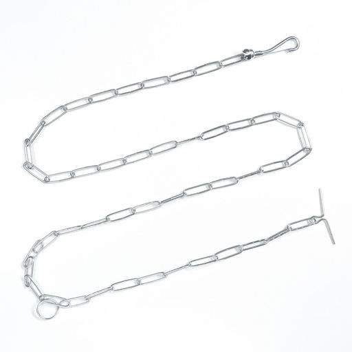Цепь для привязи собак, сварные звенья, 1,8 м, калибр 30 мм, толщина проволки 2,6 мм - Пижон фото 2