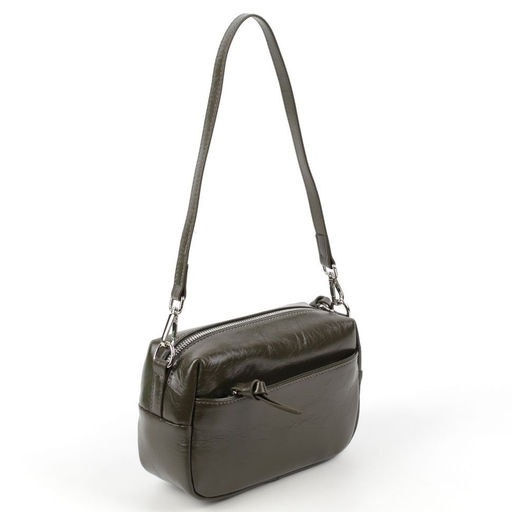 Женская кожаная сумка бочонок через плечо 0051-6 - Cidirro фото 3