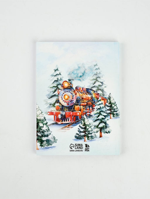 Подарочный набор новогодний, ежедневник А6, 80 листов, термостакан 250 мл Карусель