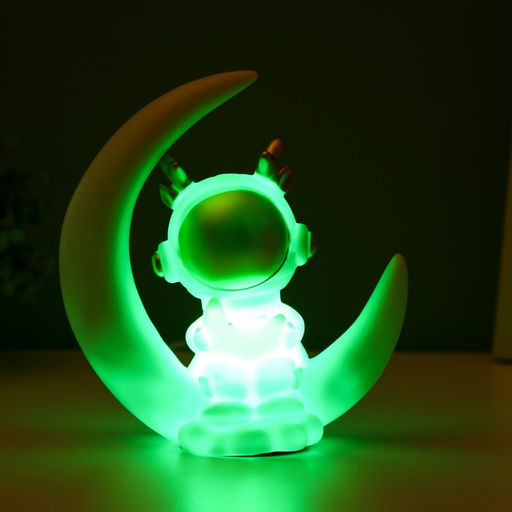 Ночник "Лосяш космонавт" LED USB белый 18х17х7см RISALUX