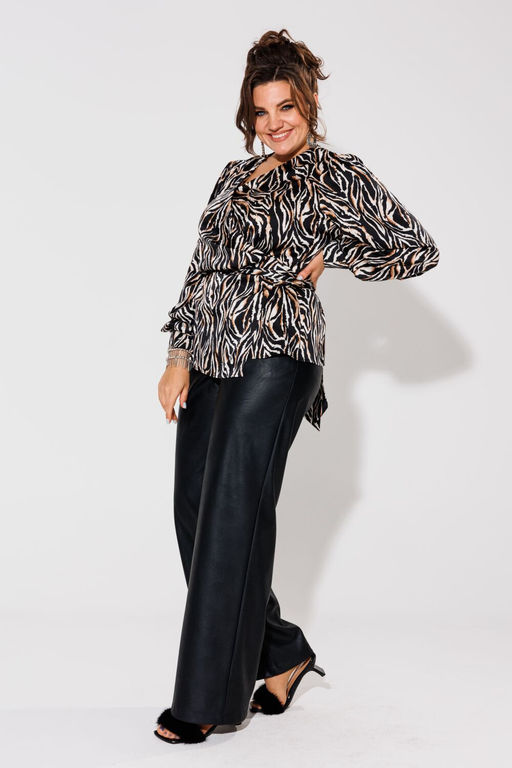 Блуза ANELLI 1735 африканская зебра  фото 4