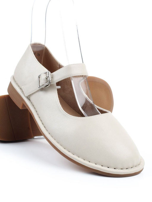 06-DLG27-2 LT. BEIGE Туфли женские (натуральная кожа)